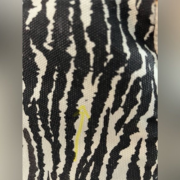Kate Spade Zebra Print Canvas Handbag with Brown Leather Accents - Picture 16 of 16